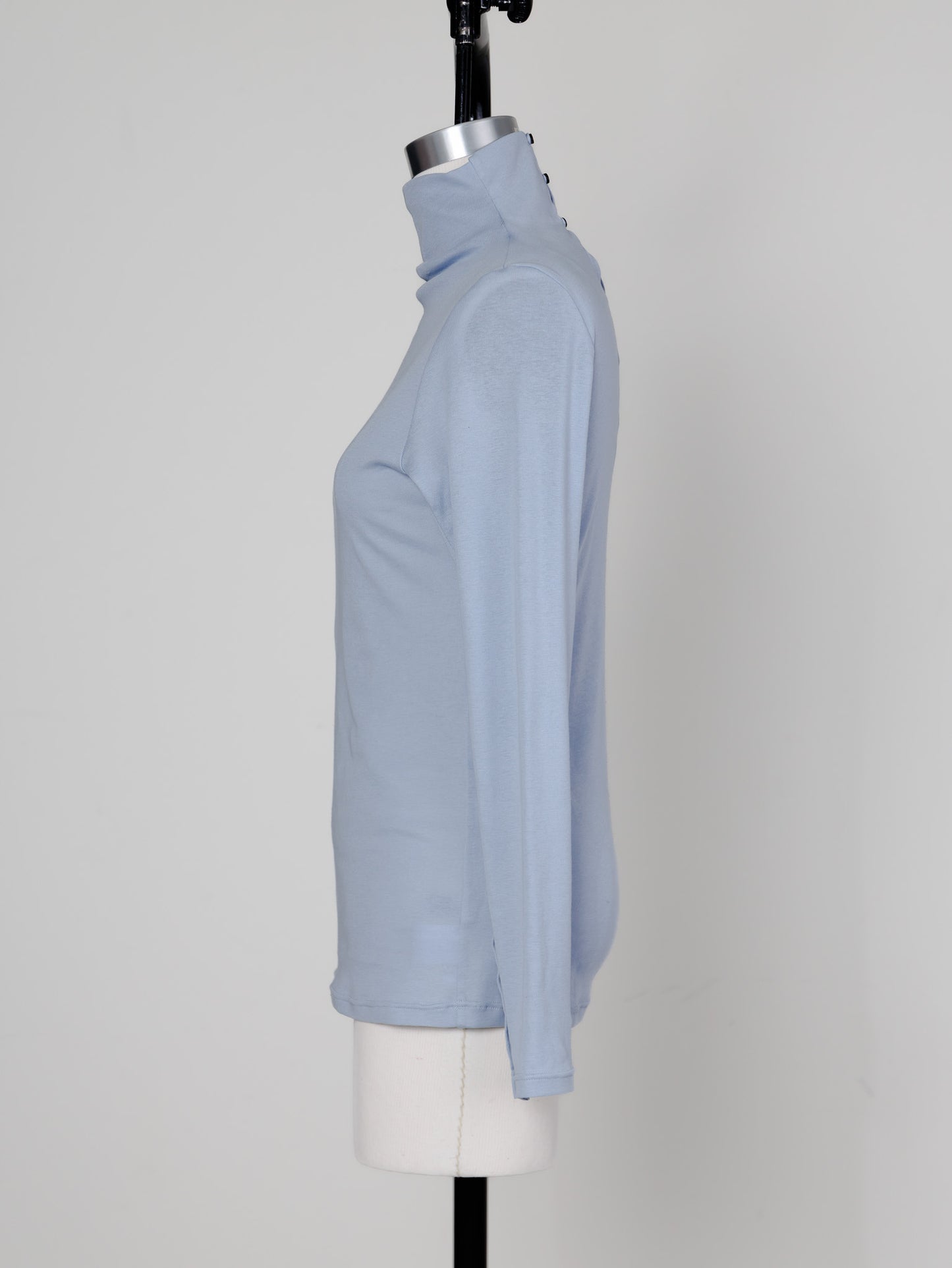 【Order】high neck button cut and sew