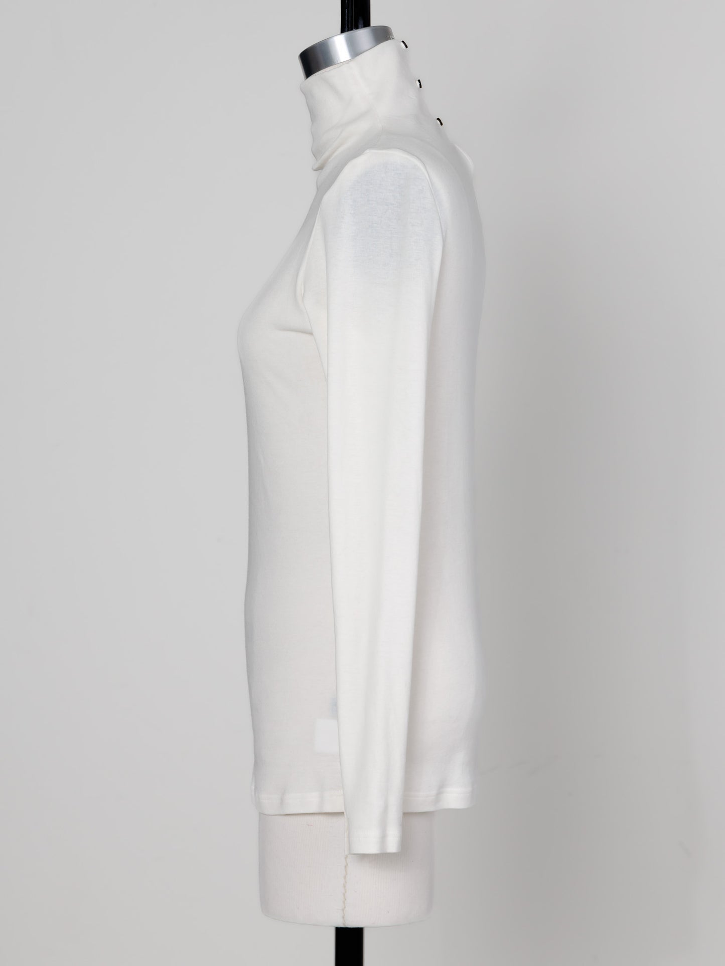 【Order】high neck button cut and sew