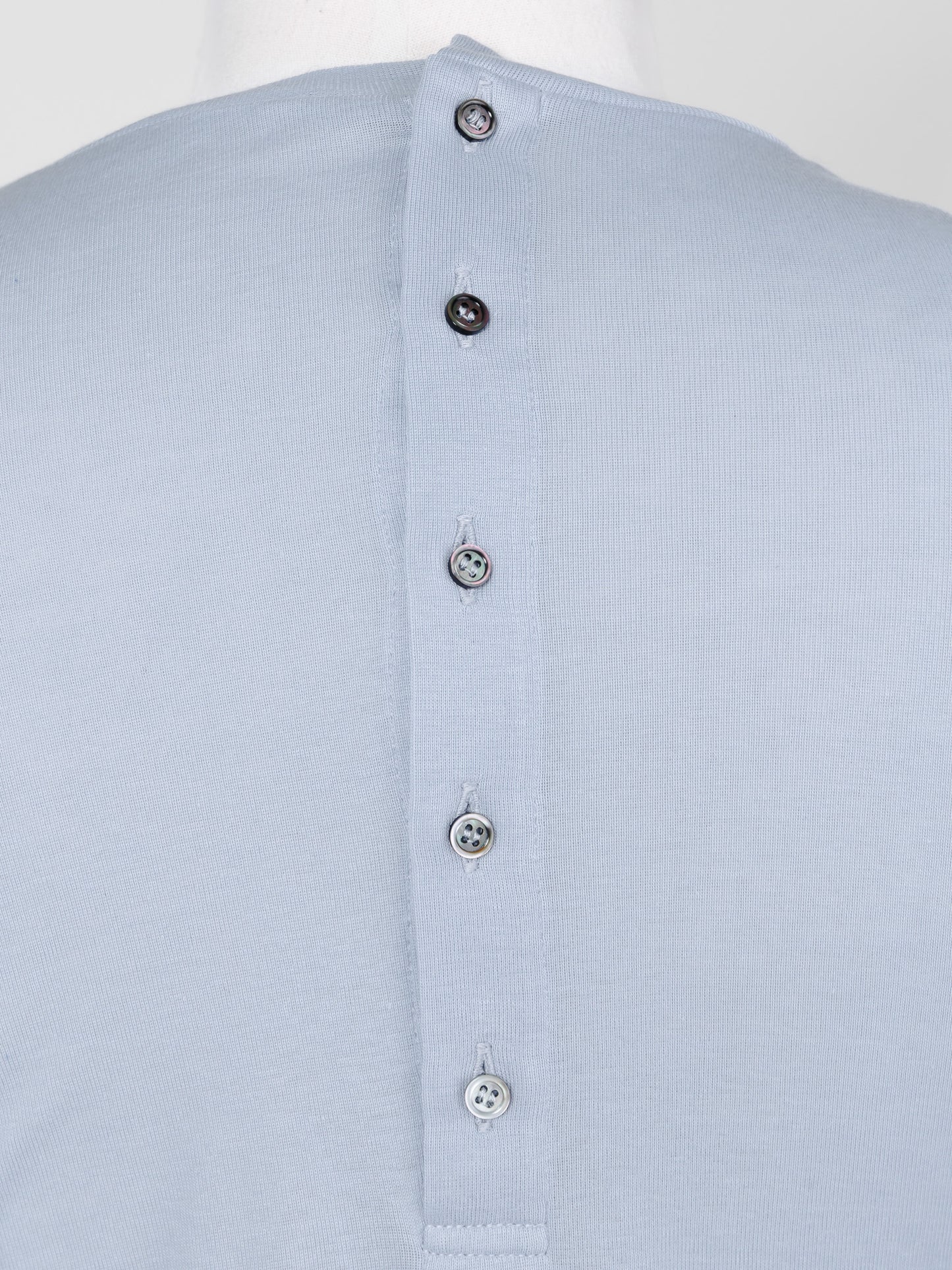 【Order】crew neck button cut and sew