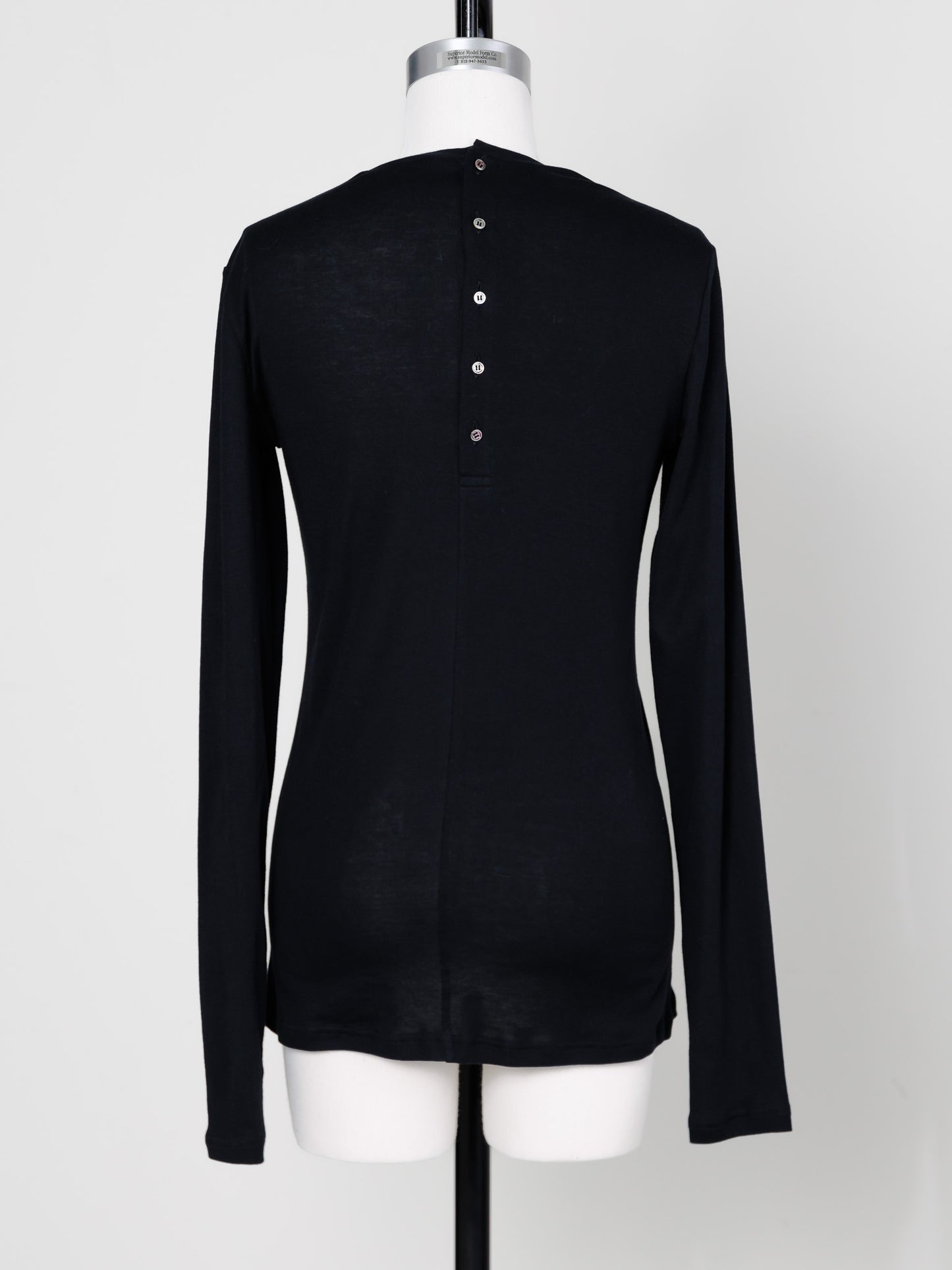 【Order】crew neck button cut and sew