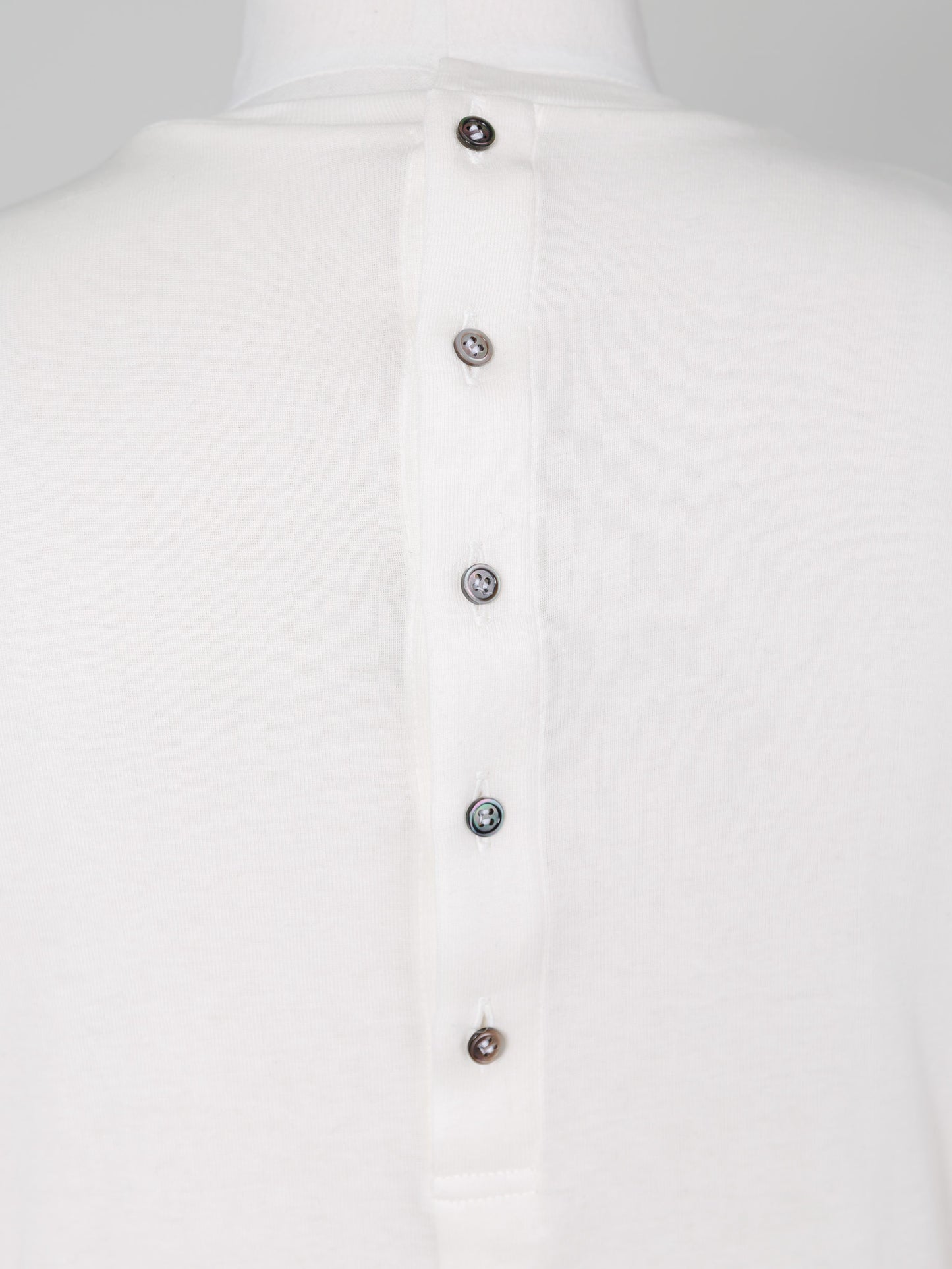 【Order】crew neck button cut and sew