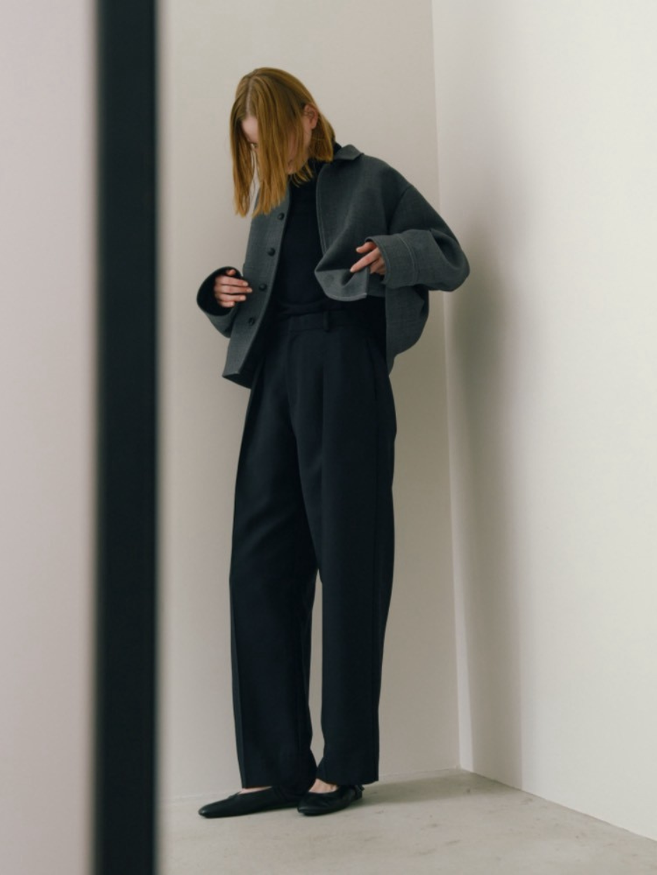 【Pre Order】leather pocket pants