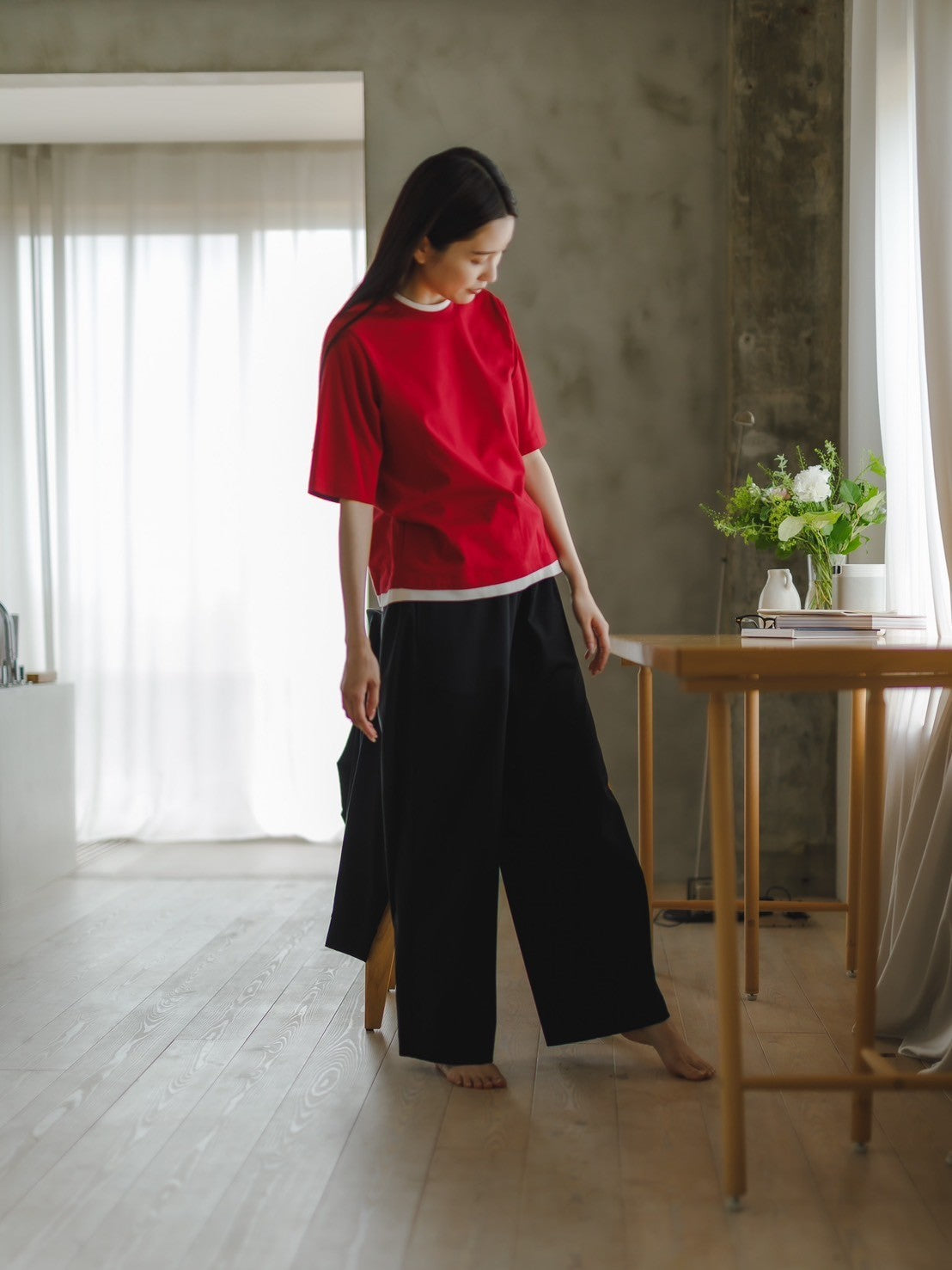 Relax straight pants