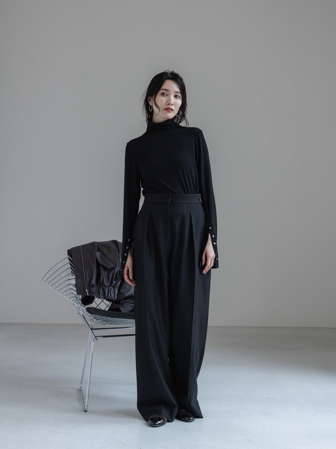 【PRE ORDER】relax tuck soft wool pants