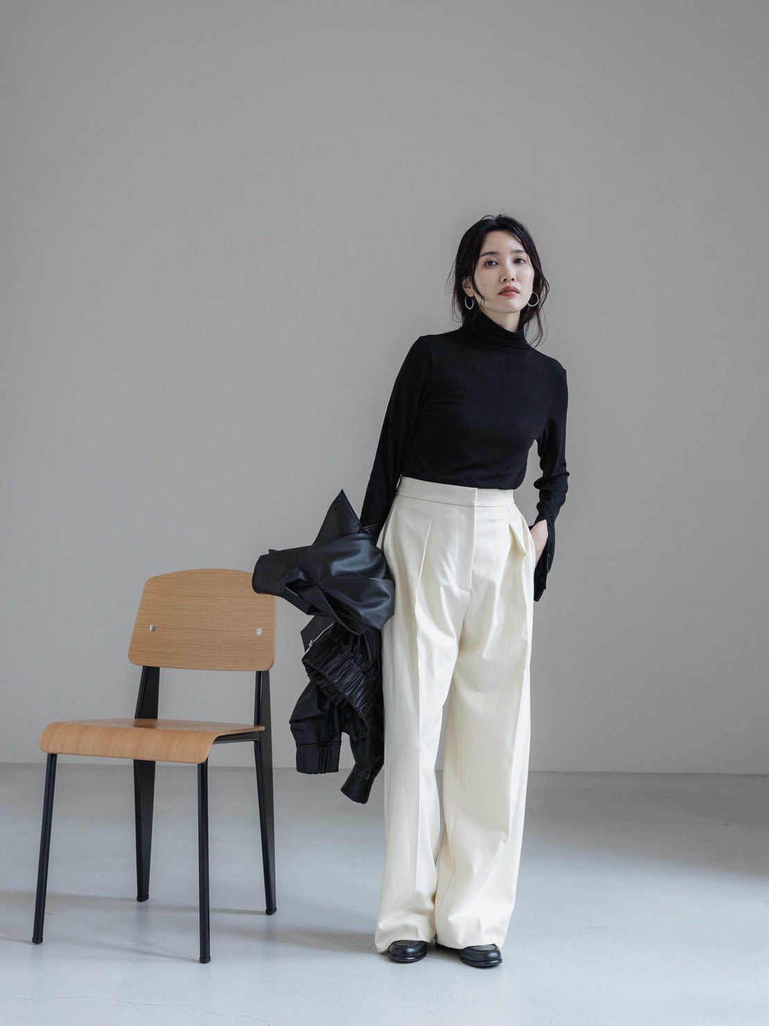 【PRE ORDER】relax tuck soft wool pants