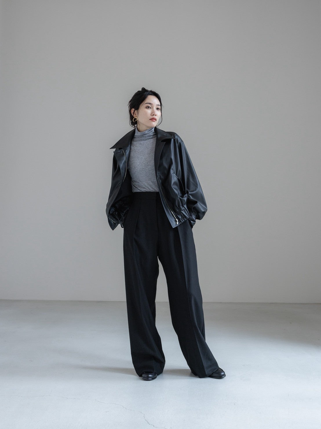 【PRE ORDER】cashmere touch high neck pullover
