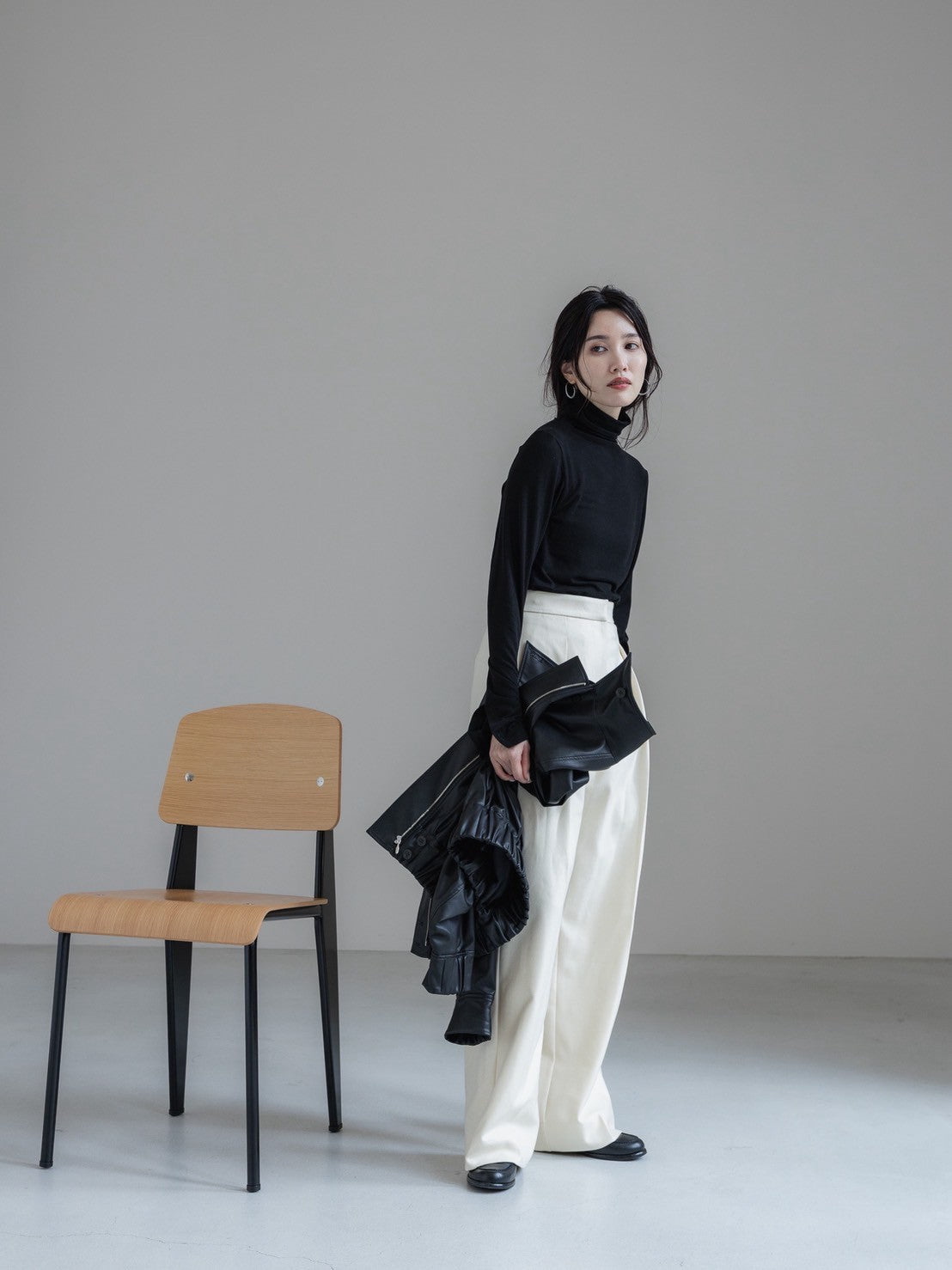 【PRE ORDER】cashmere touch high neck pullover
