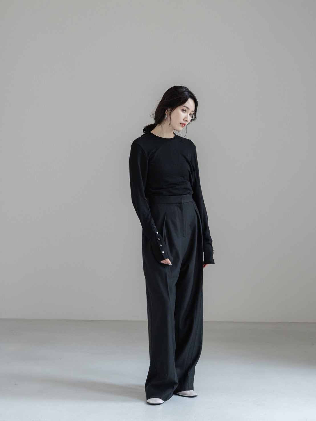【PRE ORDER】cashmere touch crew neck pullover