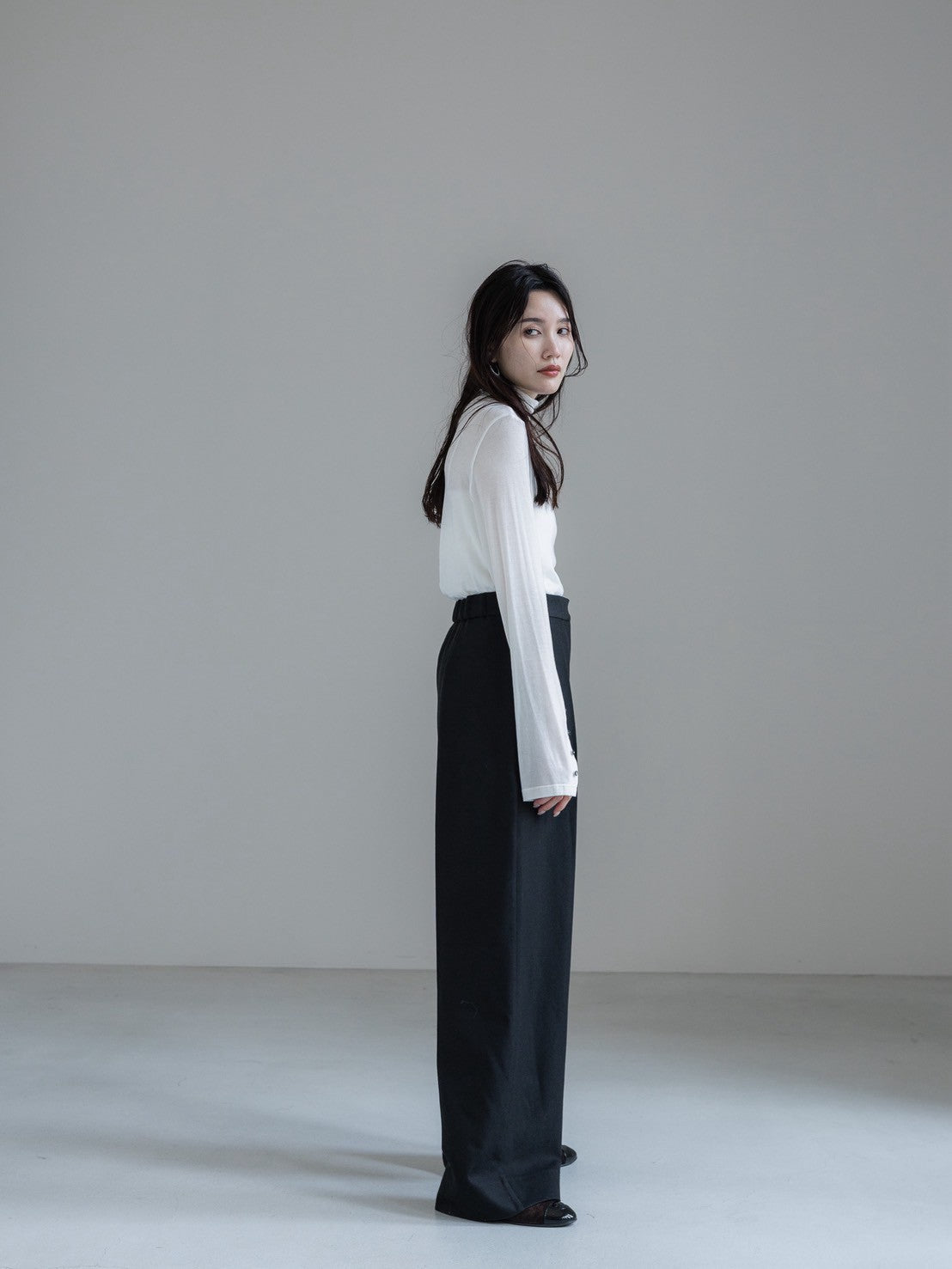【PRE ORDER】cashmere touch high neck pullover