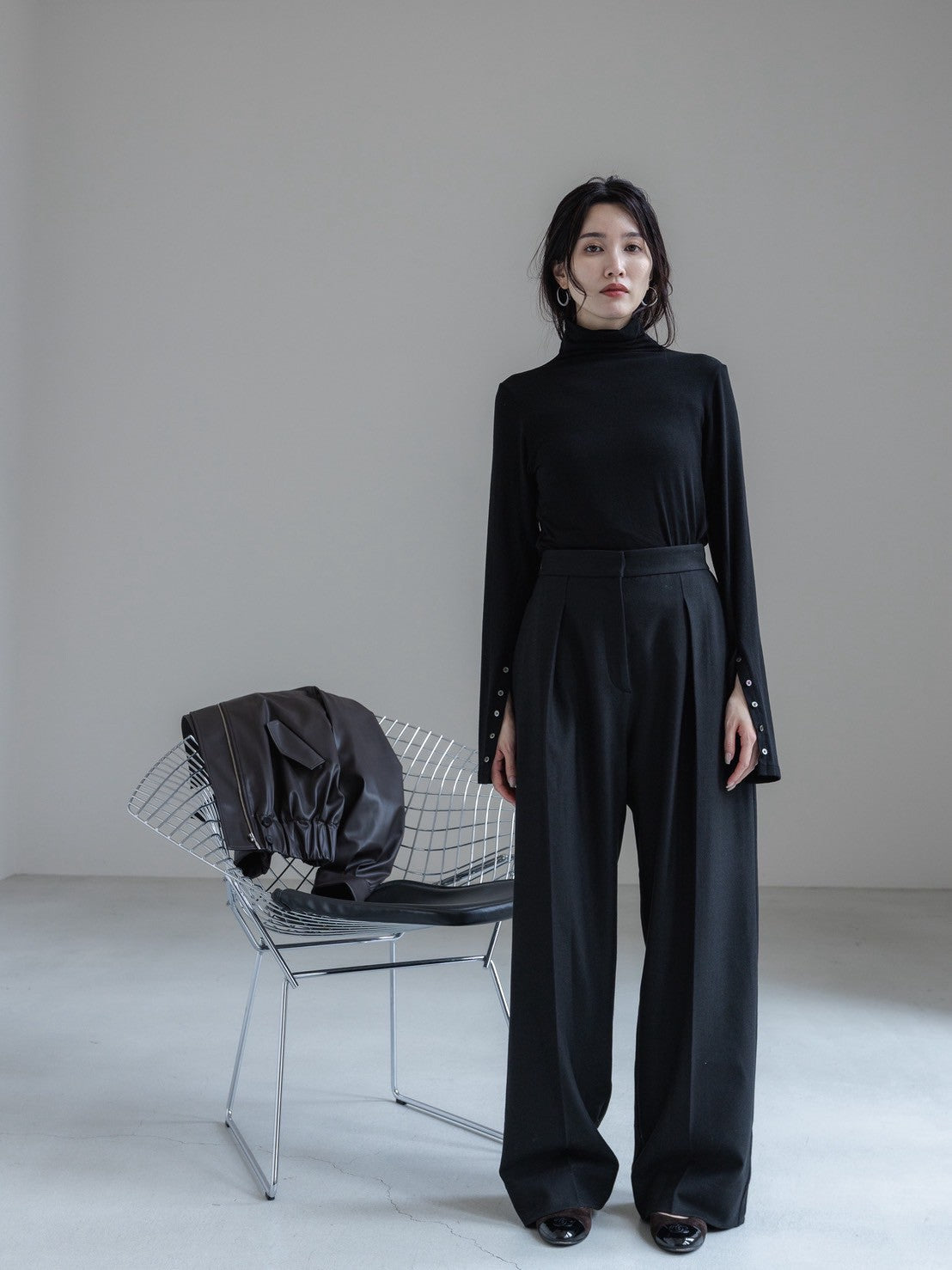 【PRE ORDER】cashmere touch high neck pullover