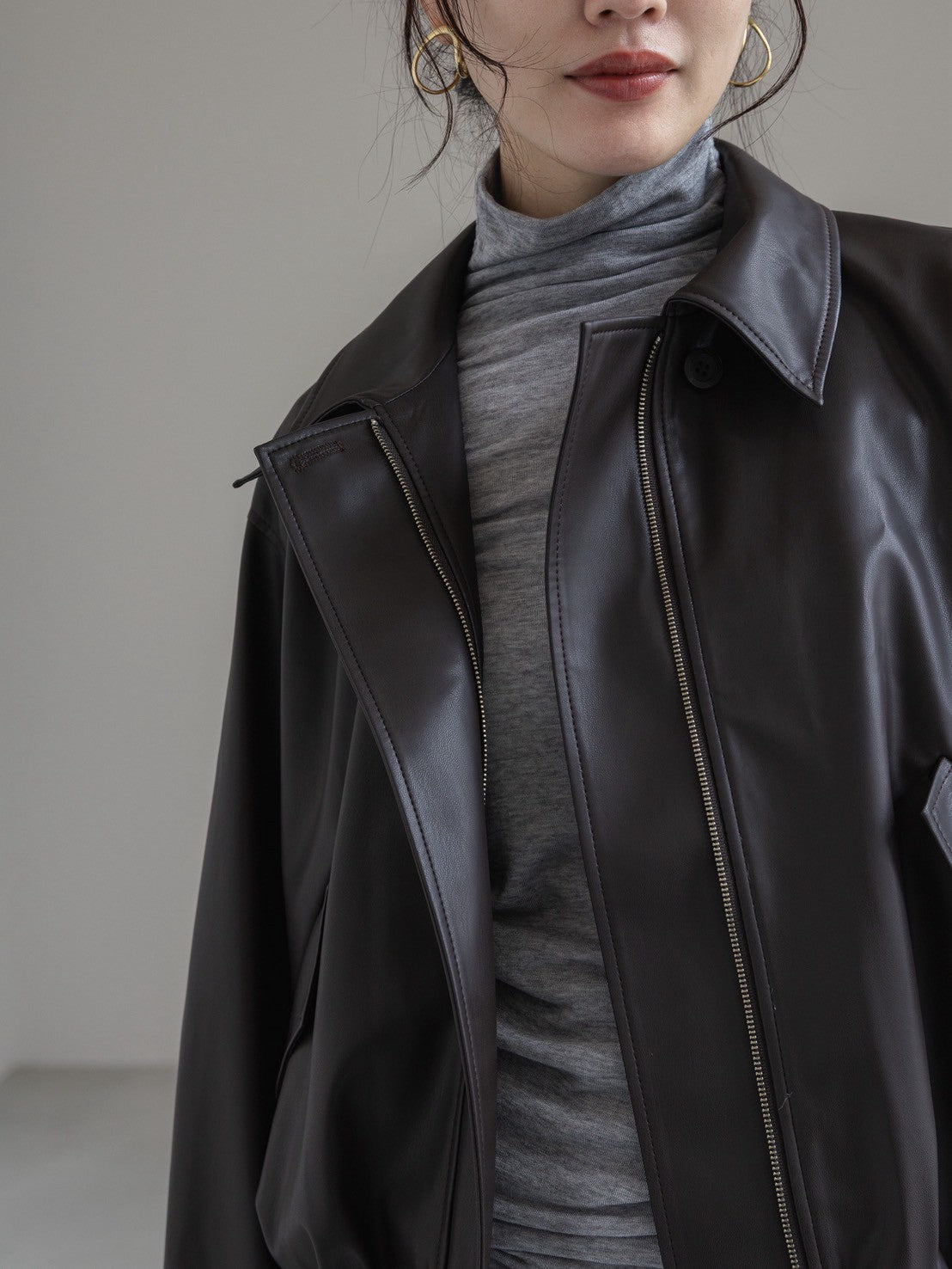【PRE ORDER】cashmere touch high neck pullover