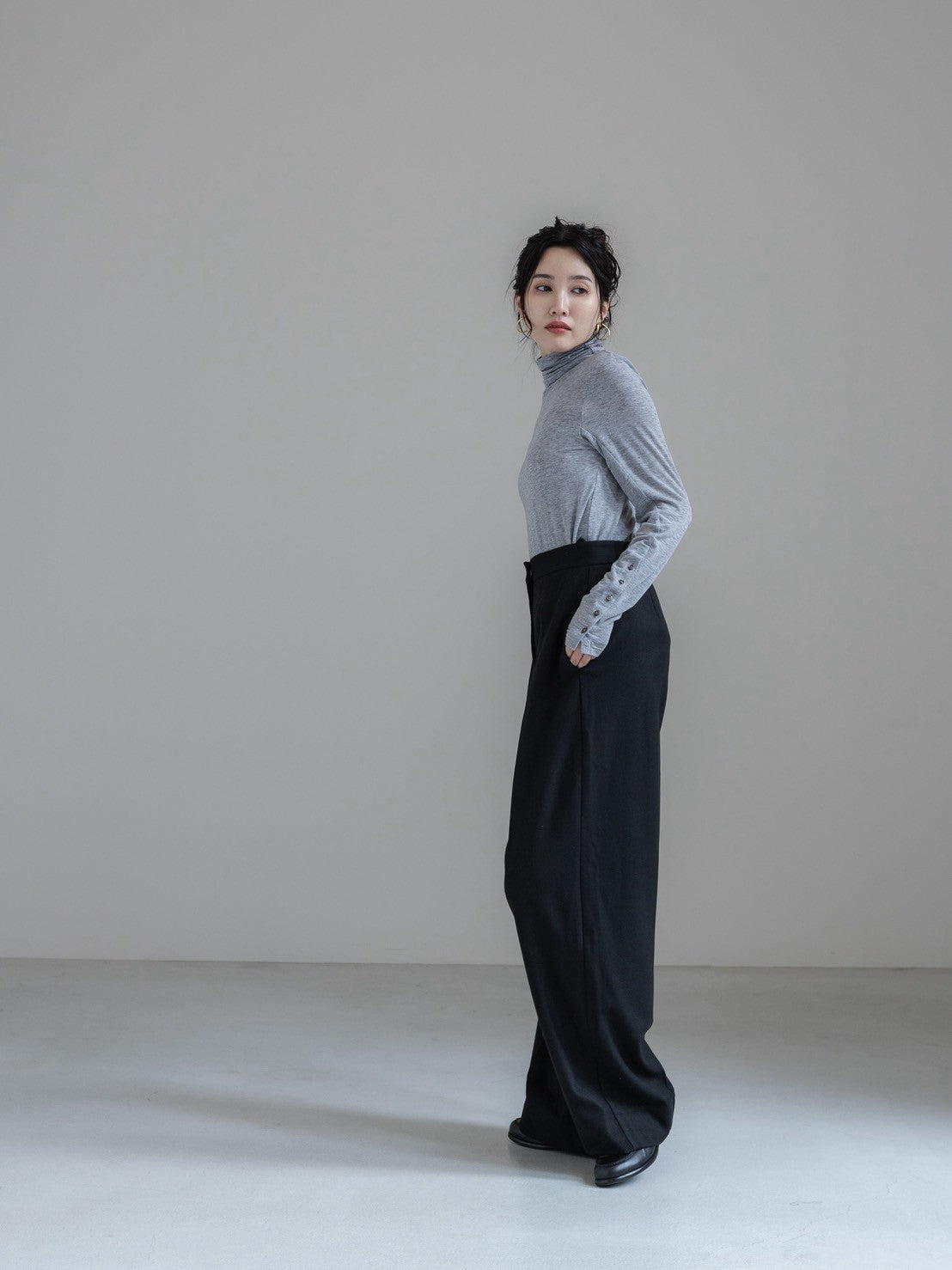 【PRE ORDER】cashmere touch high neck pullover