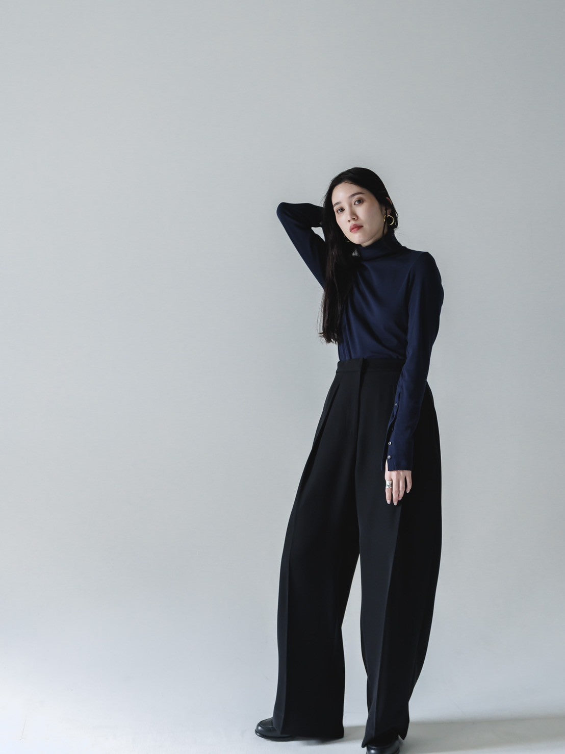 【Order】relax tuck soft pants