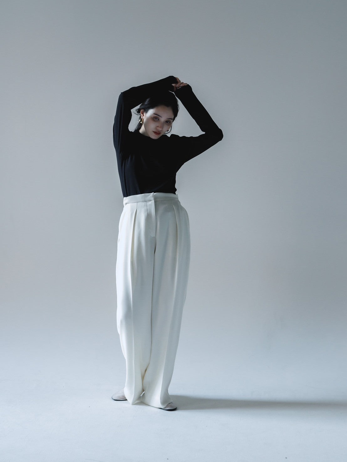 【Order】relax tuck soft pants