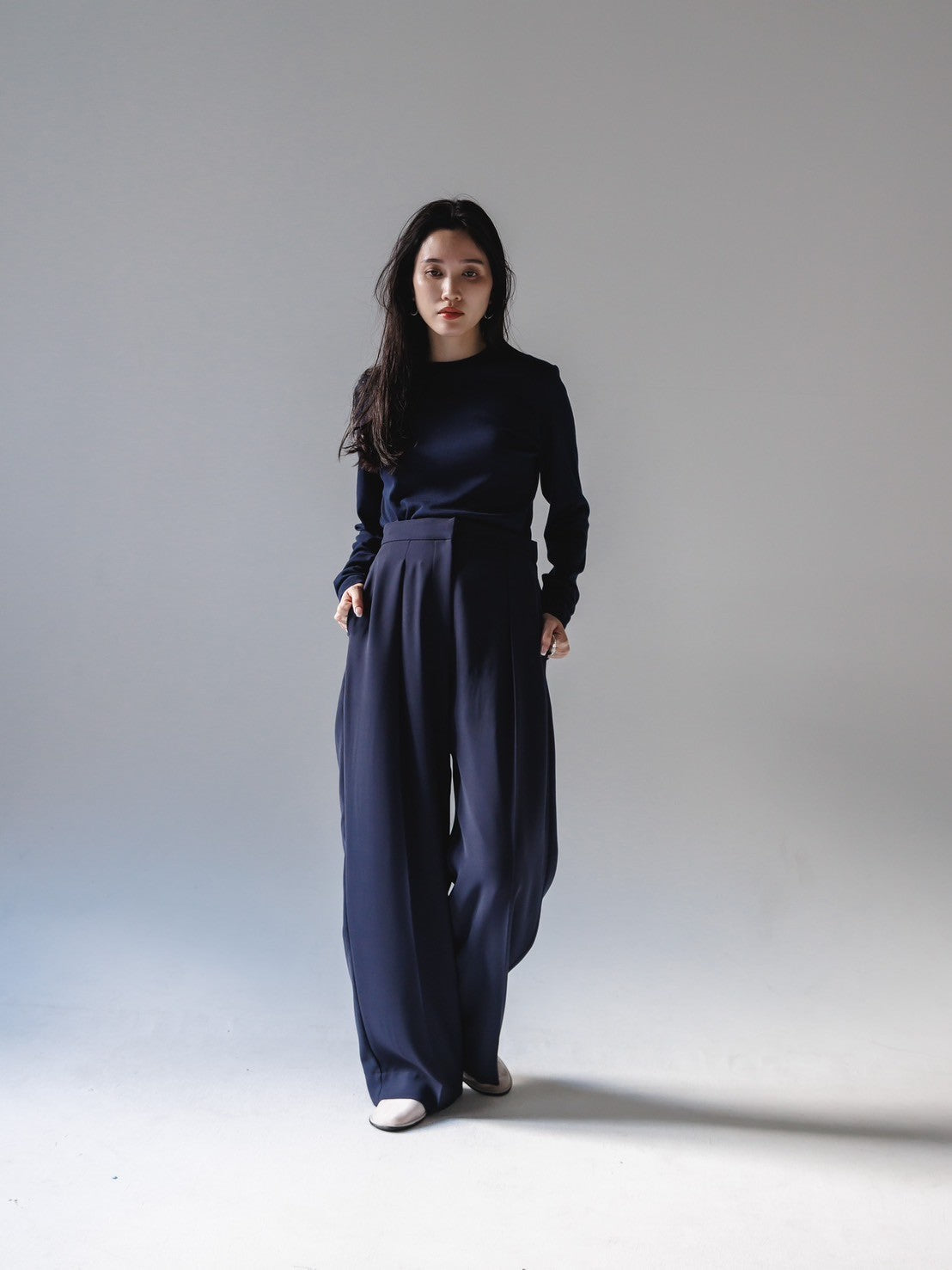 【Order】relax tuck soft pants