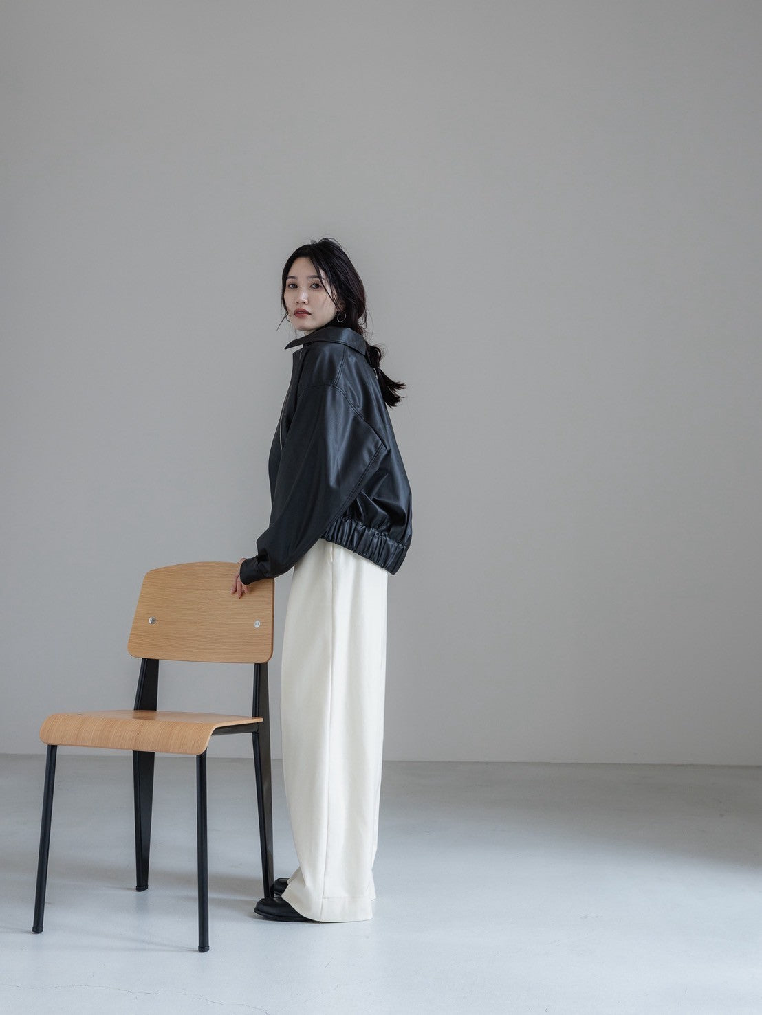 【PRE ORDER】easy care soft leather jacket