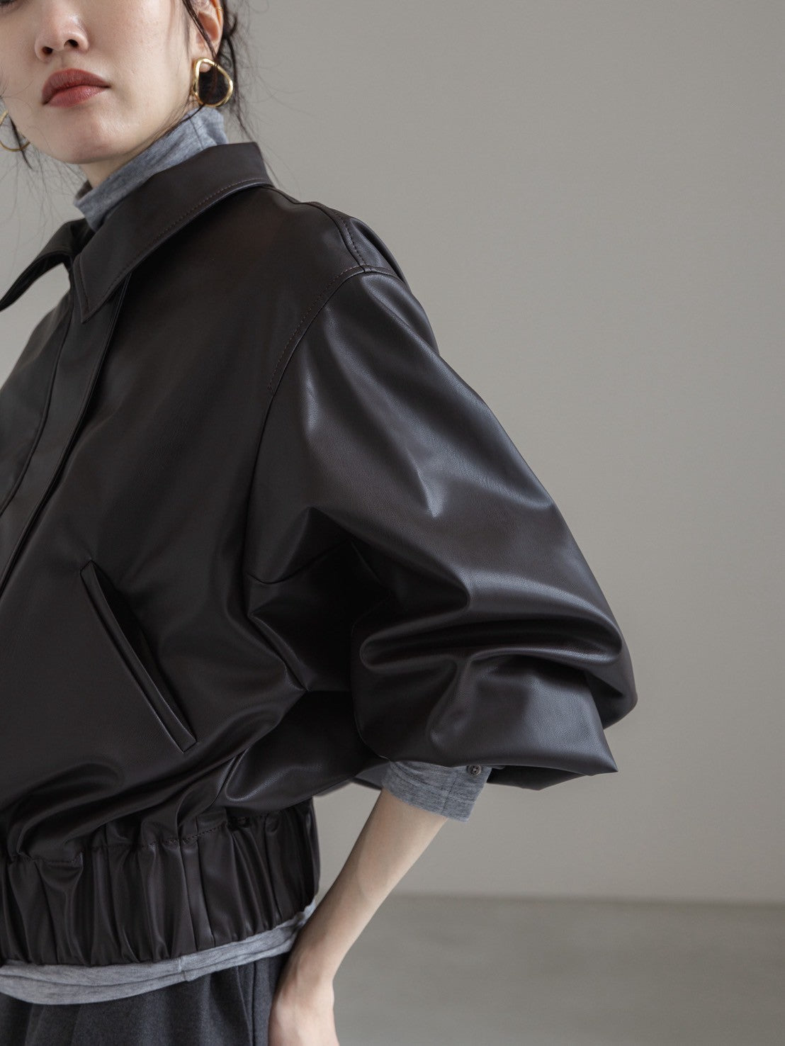 【PRE ORDER】easy care soft leather jacket