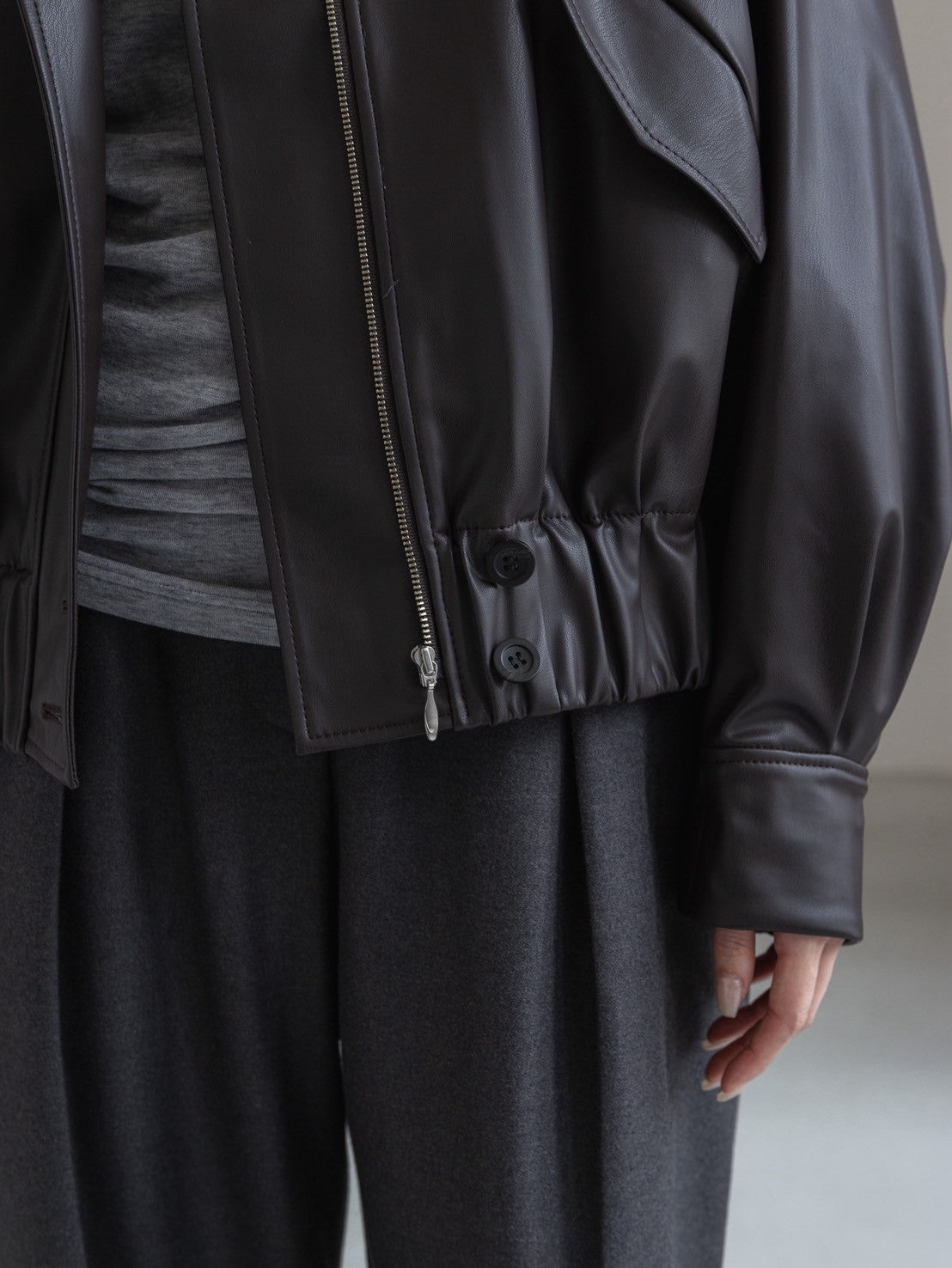 【PRE ORDER】easy care soft leather jacket