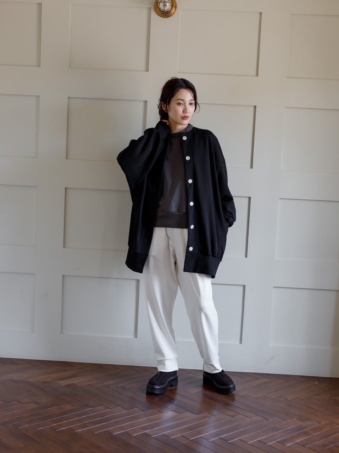 balloon sweat jacket