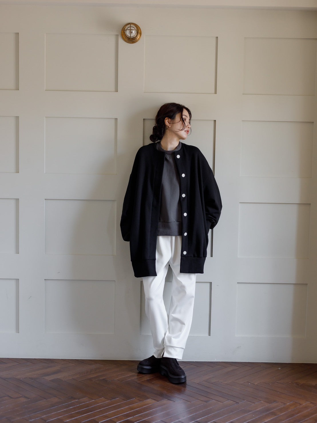 balloon sweat jacket