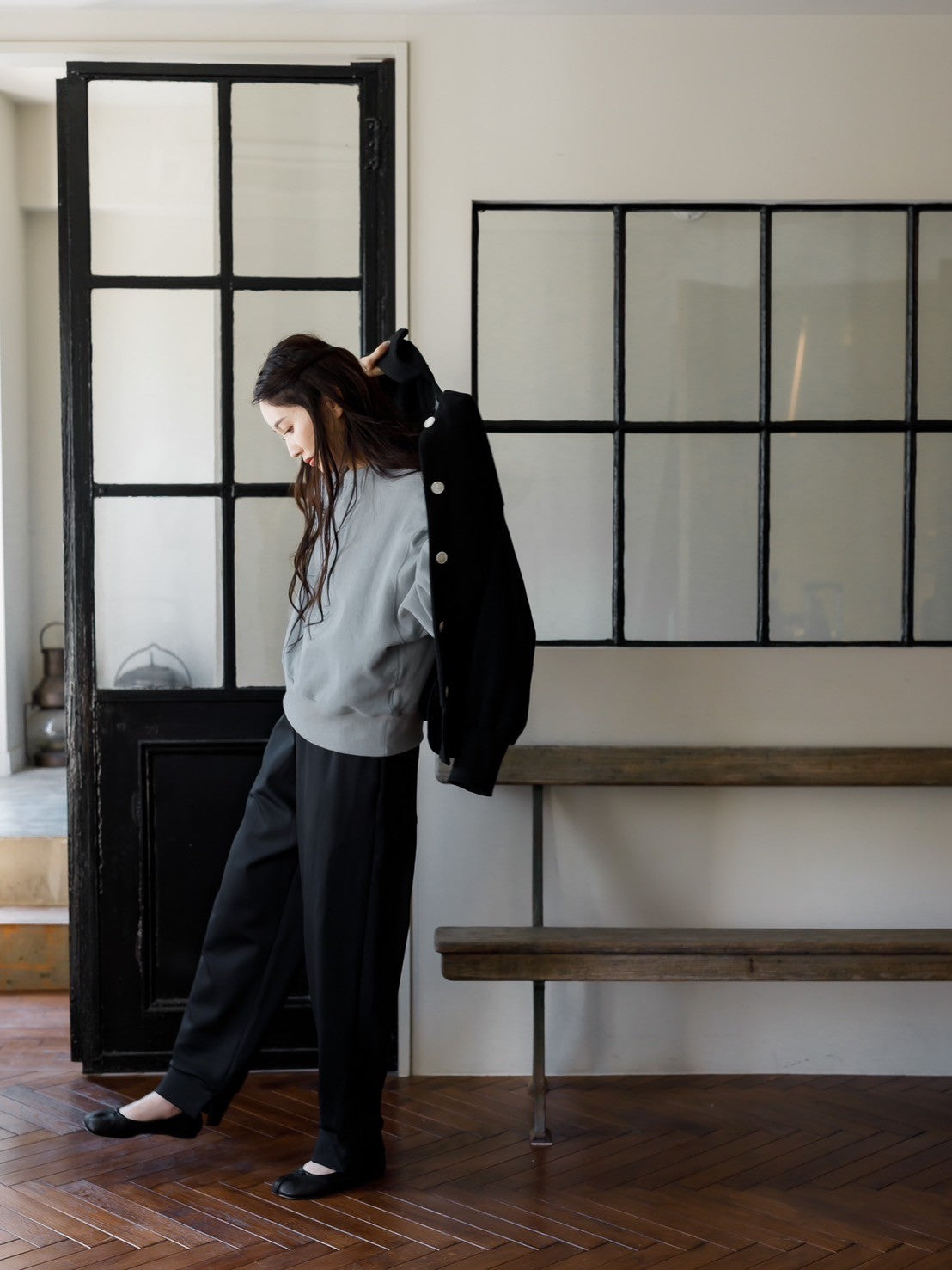 balloon sweat jacket