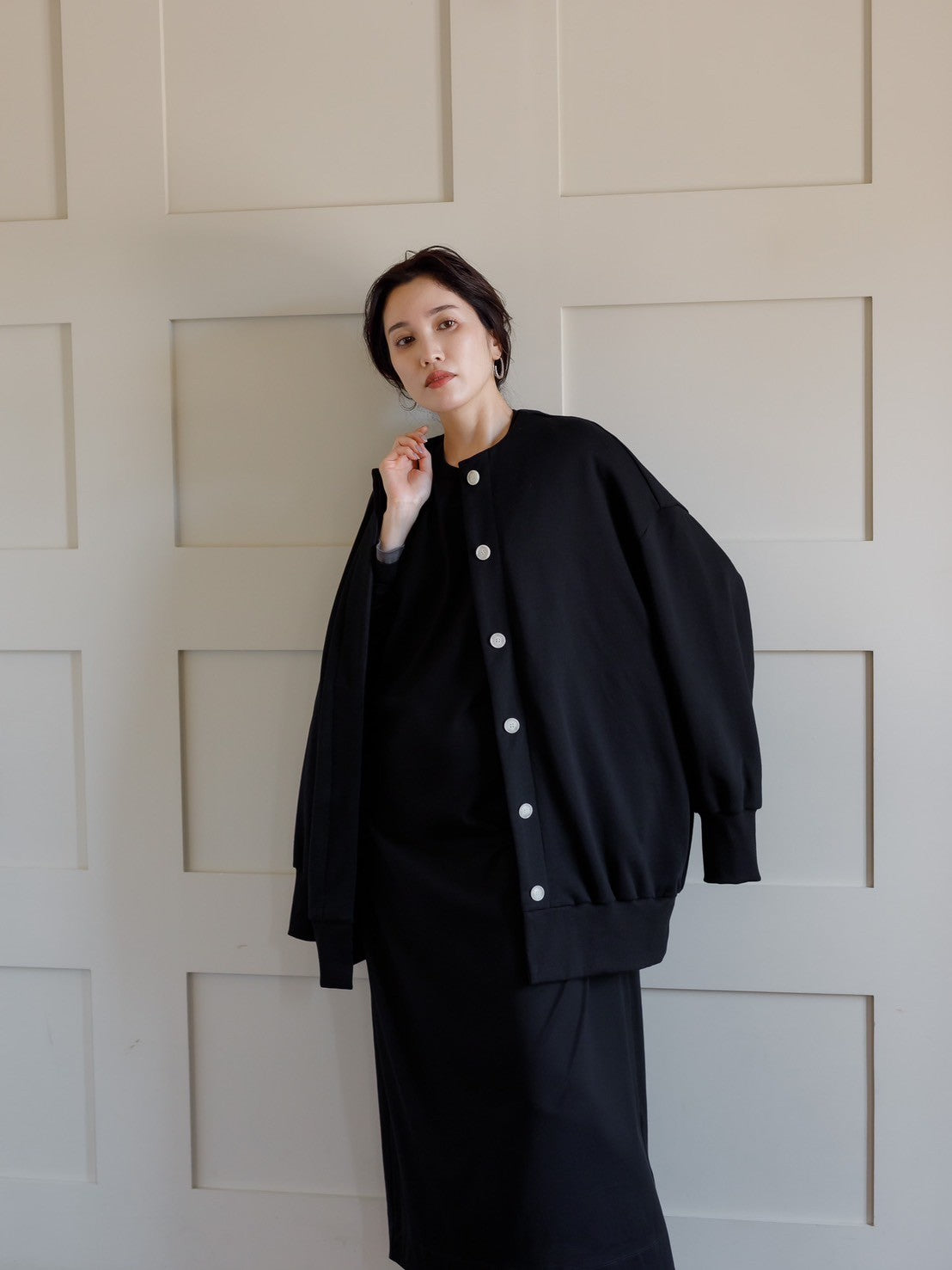 balloon sweat jacket