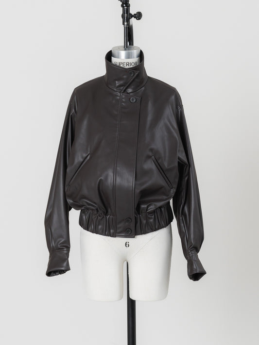 【ORDER】easy care soft leather jacket