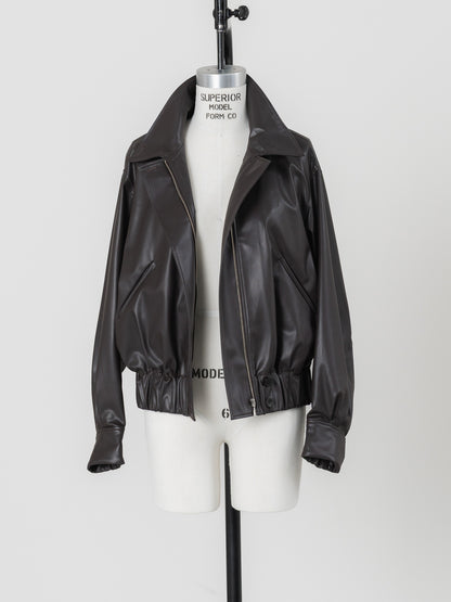 【PRE ORDER】easy care soft leather jacket