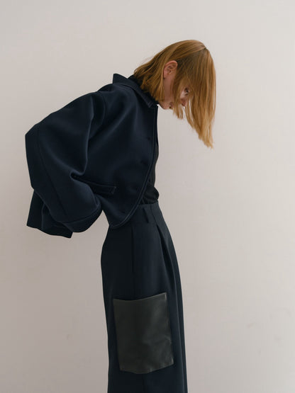 【Pre Order】leather pocket skirt