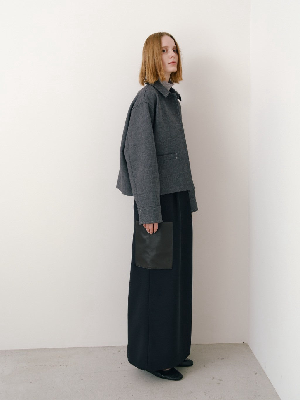 【Pre Order】leather pocket skirt