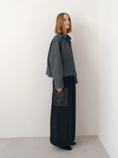 【Pre Order】leather pocket skirt