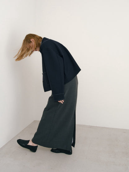 【Pre Order】leather pocket skirt