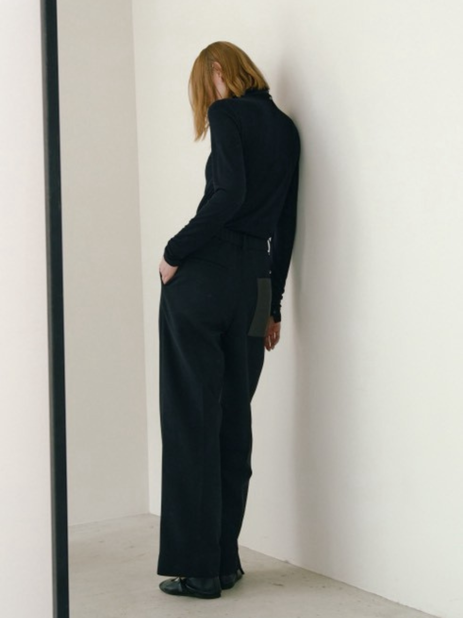 【Pre Order】leather pocket pants