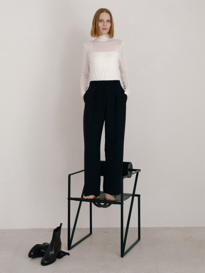 【Pre Order】leather pocket pants