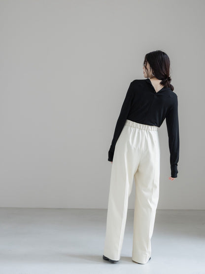 【PRE ORDER】relax tuck soft wool pants