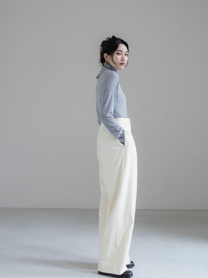 【PRE ORDER】relax tuck soft wool pants