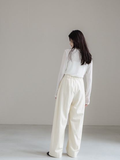 【PRE ORDER】relax tuck soft wool pants