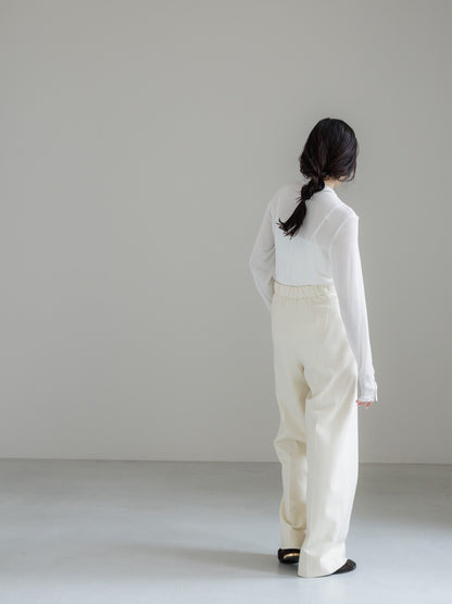 【PRE ORDER】relax tuck soft wool pants