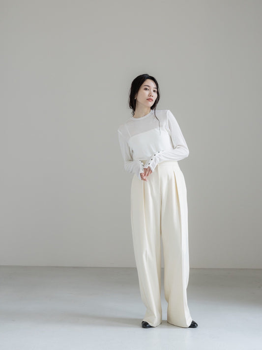 【PRE ORDER】cashmere touch crew neck pullover