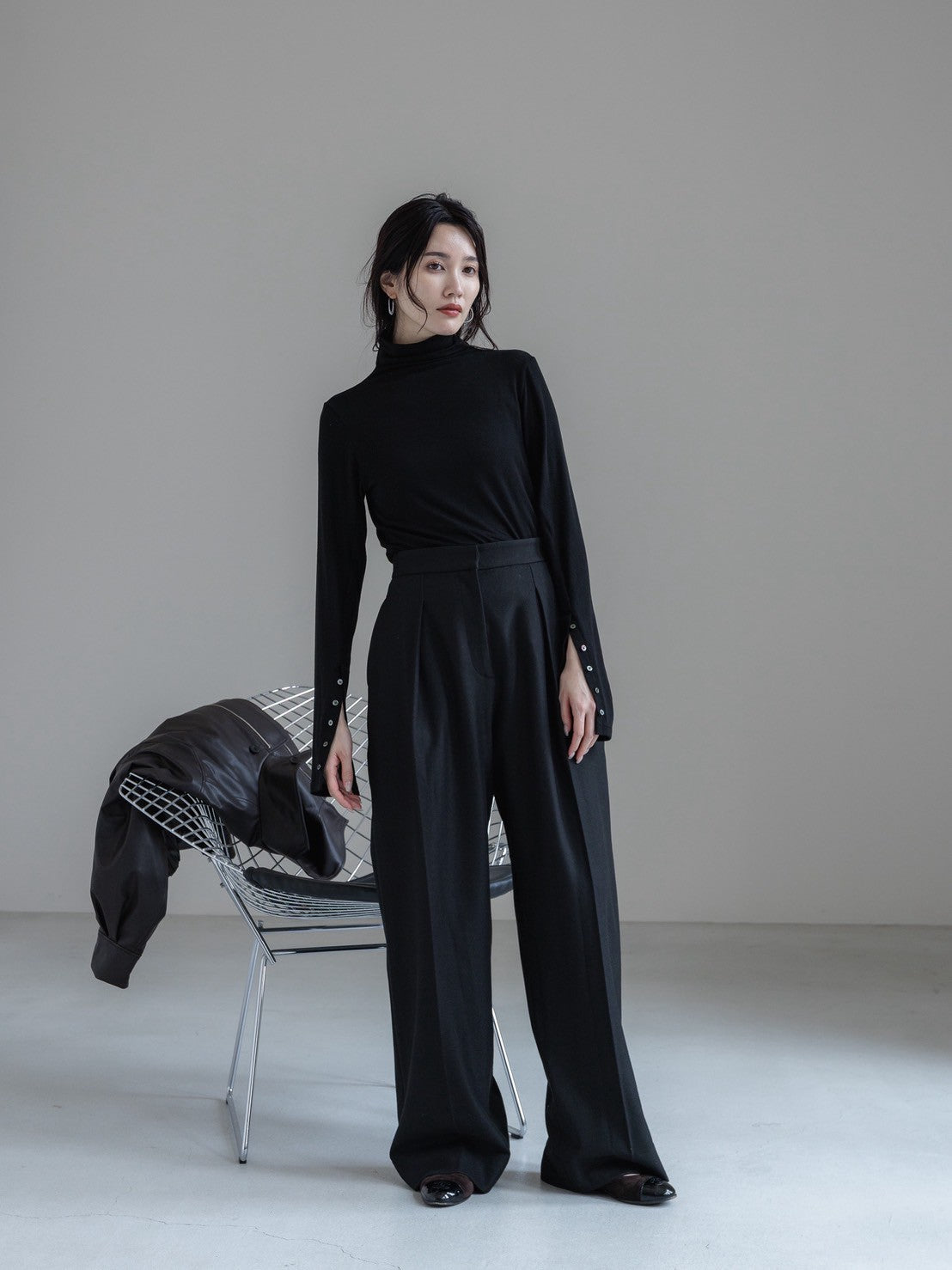 【PRE ORDER】cashmere touch high neck pullover