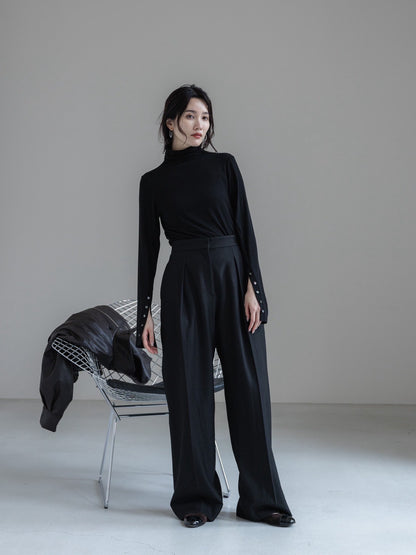 【PRE ORDER】cashmere touch high neck pullover