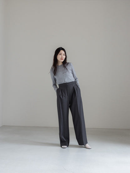 【PRE ORDER】cashmere touch crew neck pullover