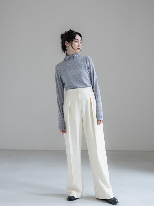 【PRE ORDER】cashmere touch high neck pullover