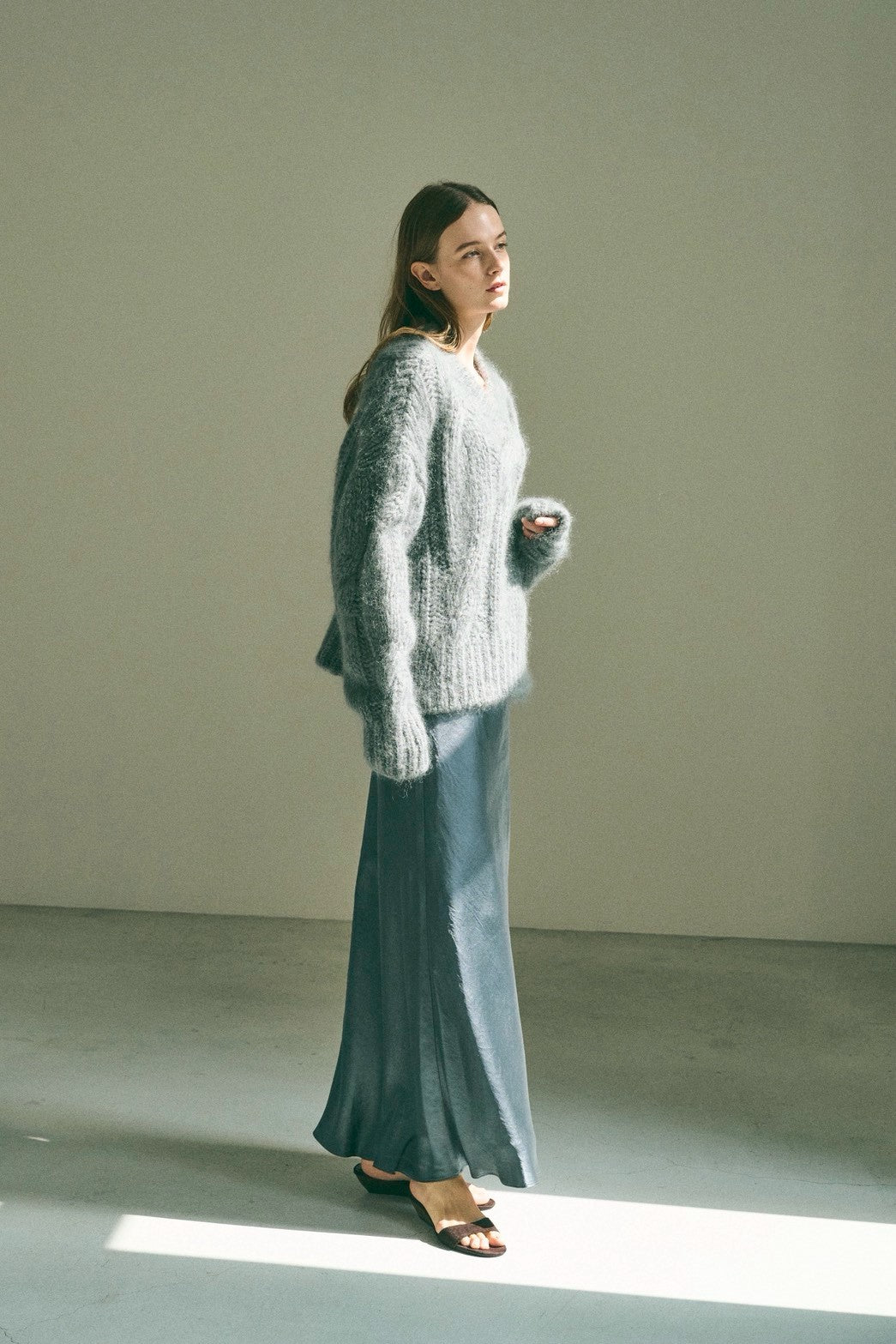 【PRE ORDER】ocean satin skirt