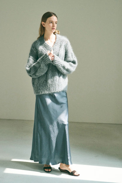 【PRE ORDER】ocean satin skirt