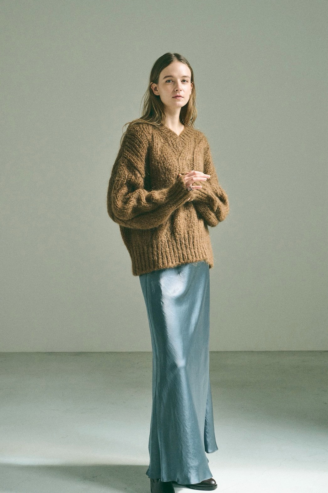 【PRE ORDER】ocean satin skirt