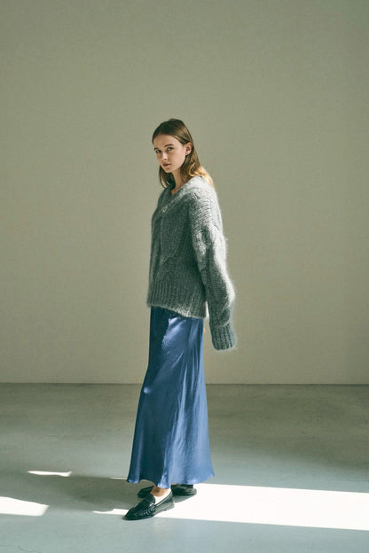 【PRE ORDER】ocean satin skirt