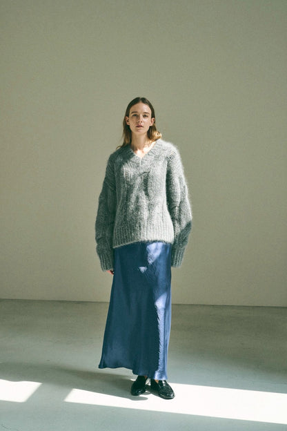 【PRE ORDER】ocean satin skirt