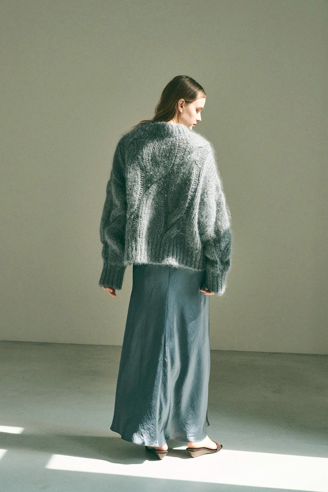 ORDER】ocean satin skirt – immatereal.online