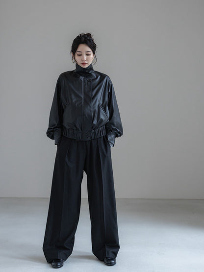 【PRE ORDER】easy care soft leather jacket